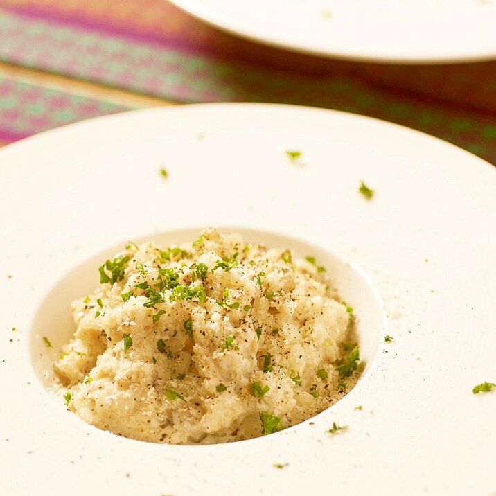 キノコとミルクのダイエットリゾット レシピ 作り方 By 伊豆河童 楽天レシピ